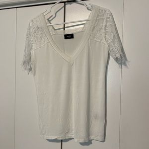 Vici Dolls white lace tshirt